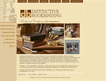 Tablet Screenshot of distinctivebookbinding.com